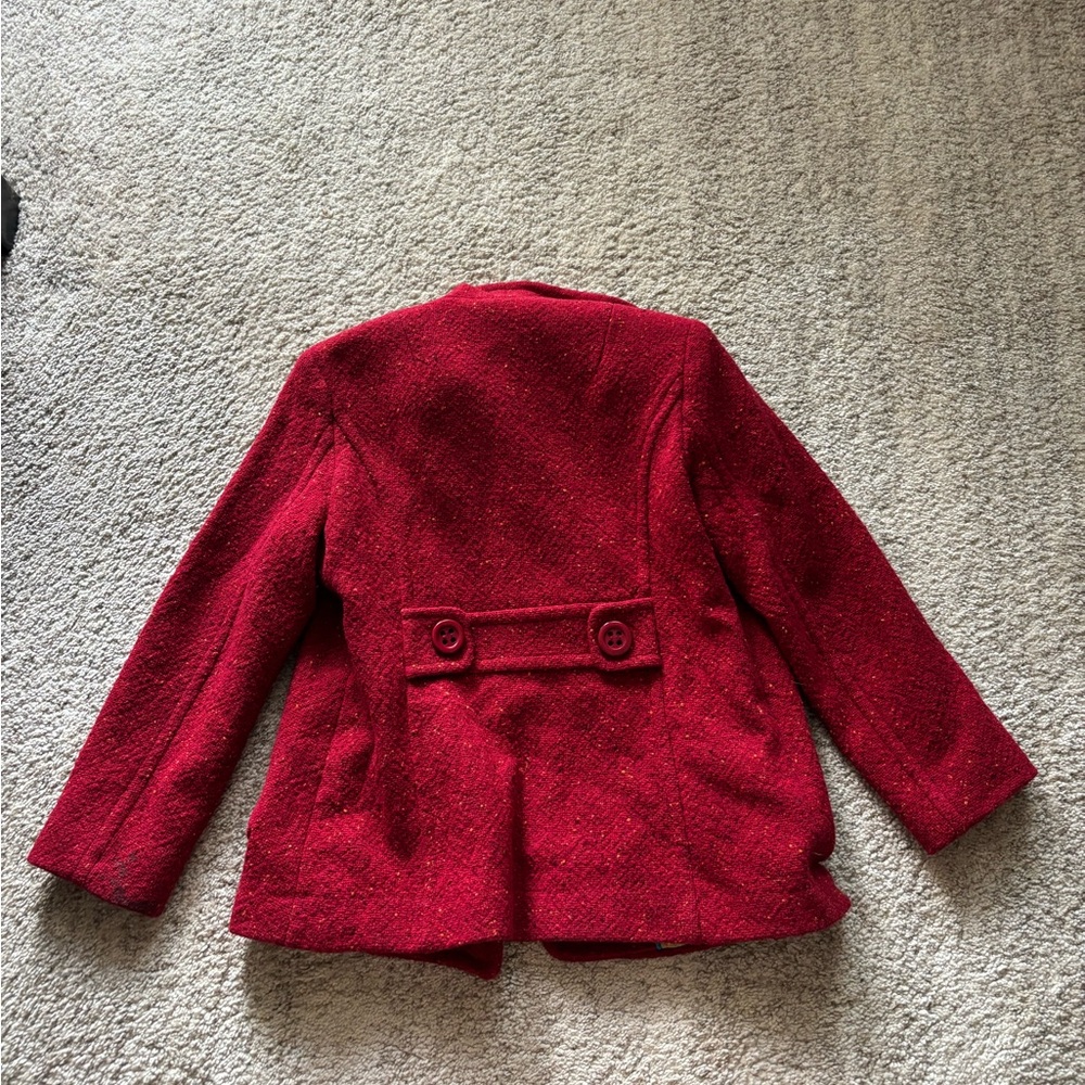 Gallery Women's Red Pea Coat - Picture 6 of 6